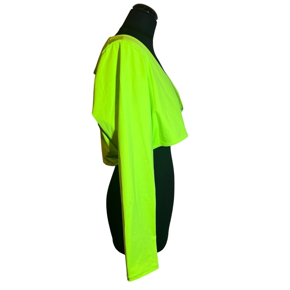 SKIMS Recycled Swim Long Sleeve Shrug in Neon Green, Women's Size 4X, NWT - Picture 16 of 16